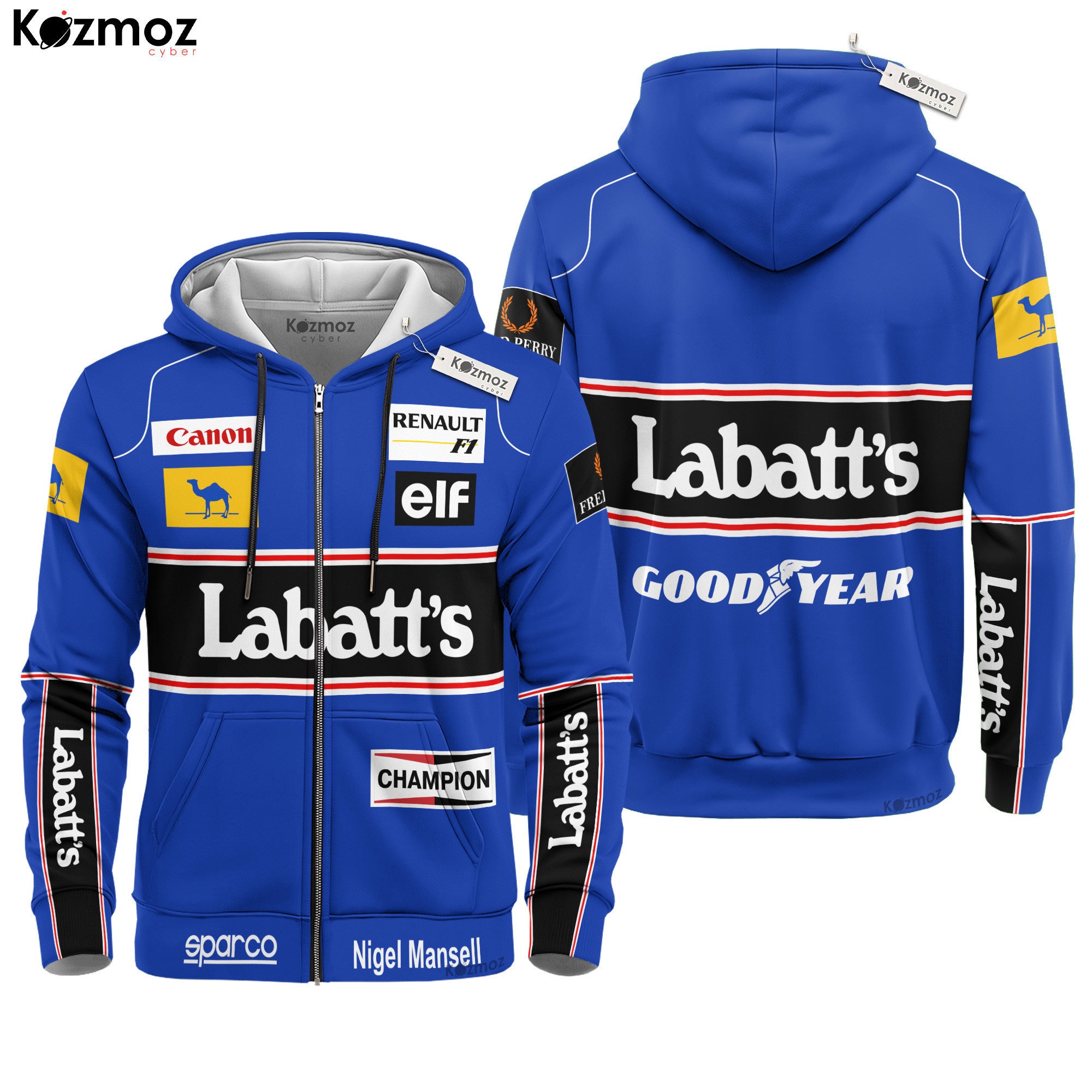 Nigel Mansell Racing Costume 1992 Williams Racing Team -