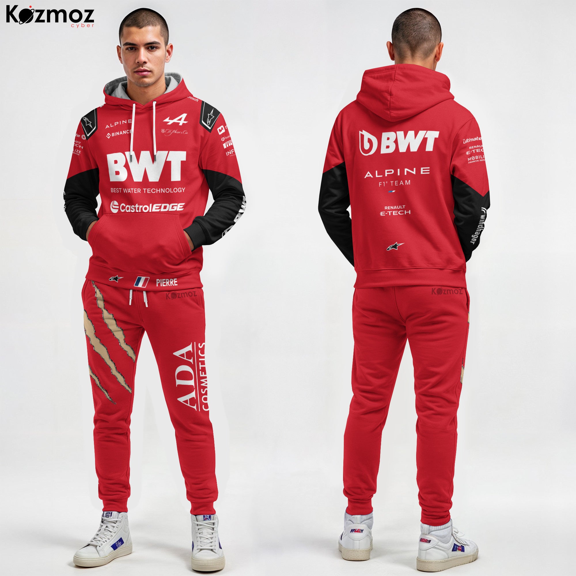 Pierre Gasly BWT Team Alpine x Deadpool & Wolverine Racing Costume Belgian GP -