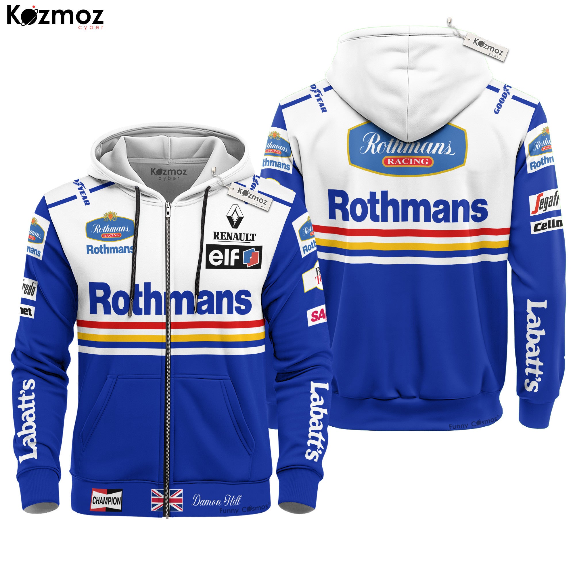 Damon Hill Racing Suit Rothmans 1996 Collection - Williams Renault Team