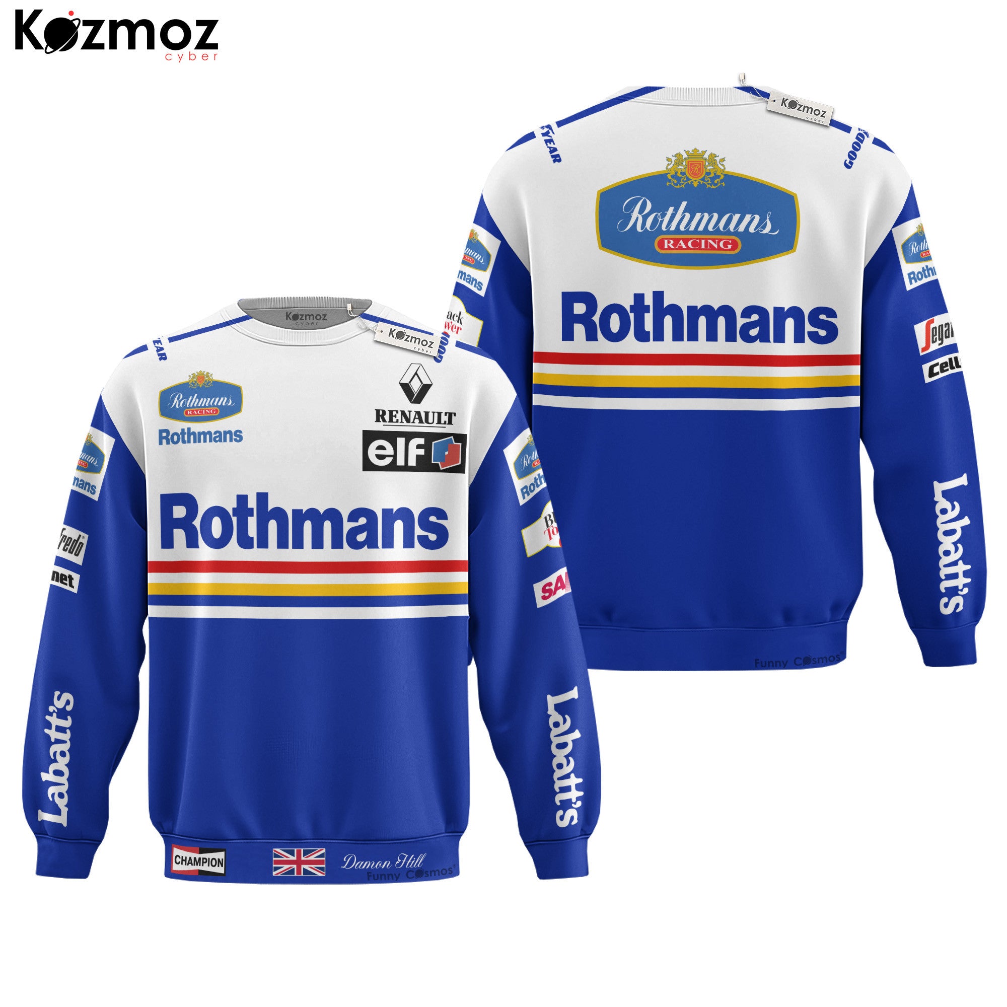 Damon Hill Racing Suit Rothmans 1996 Collection - Williams Renault Team
