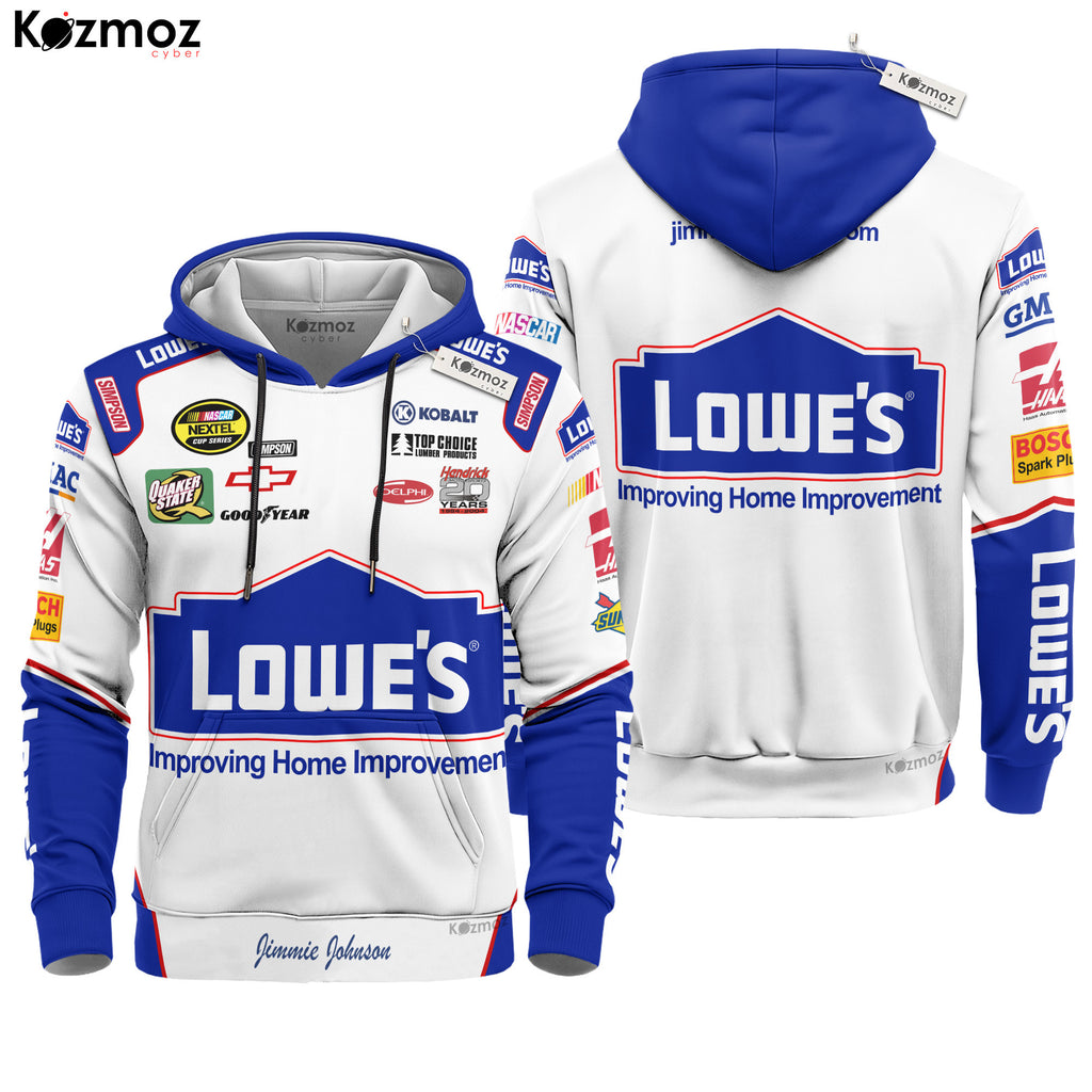 Jimmie Johnson Racing Costume Lowe s Gainsco 2024 Collection - Legacy Motor Club NASCAR Racing Team