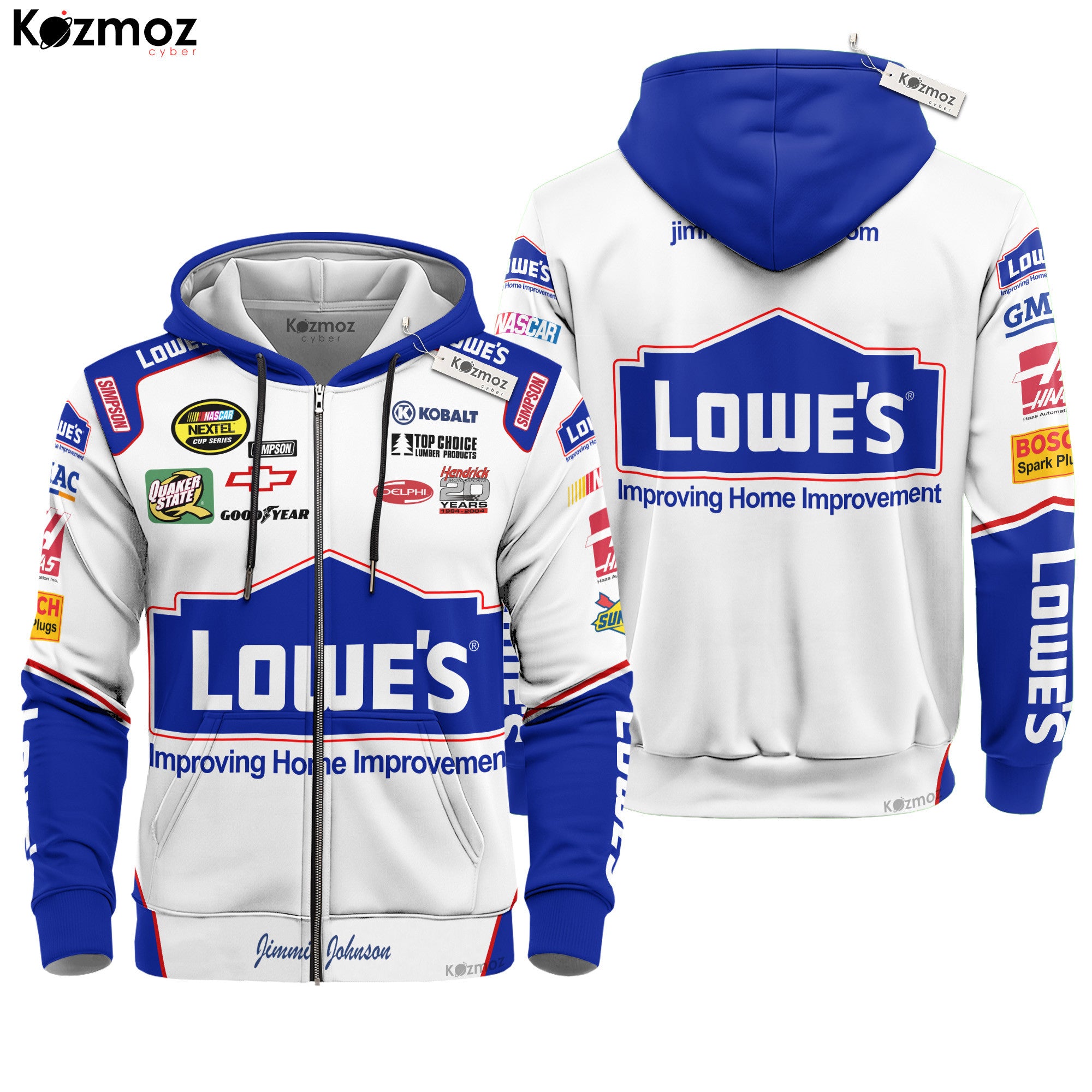 Jimmie Johnson Racing Costume Lowe s Gainsco 2024 Collection - Legacy Motor Club NASCAR Racing Team