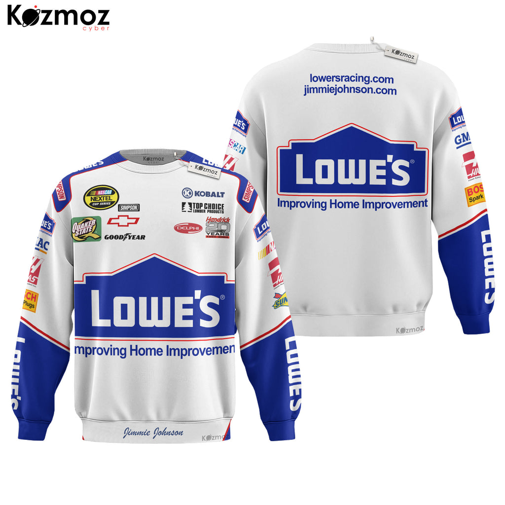 Jimmie Johnson Racing Costume Lowe s Gainsco 2024 Collection - Legacy Motor Club NASCAR Racing Team