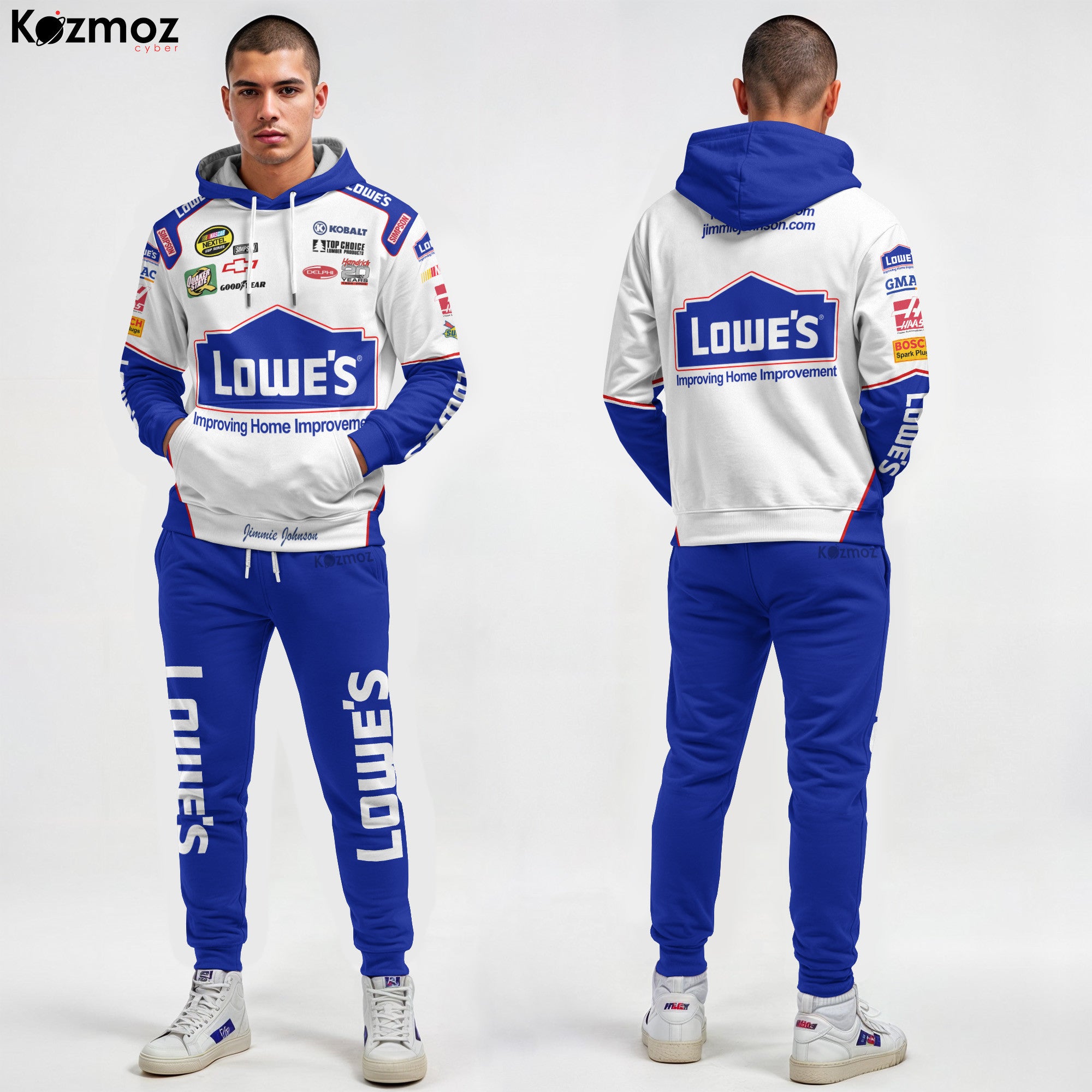 Jimmie Johnson Racing Costume Lowe s Gainsco 2024 Collection - Legacy Motor Club NASCAR Racing Team