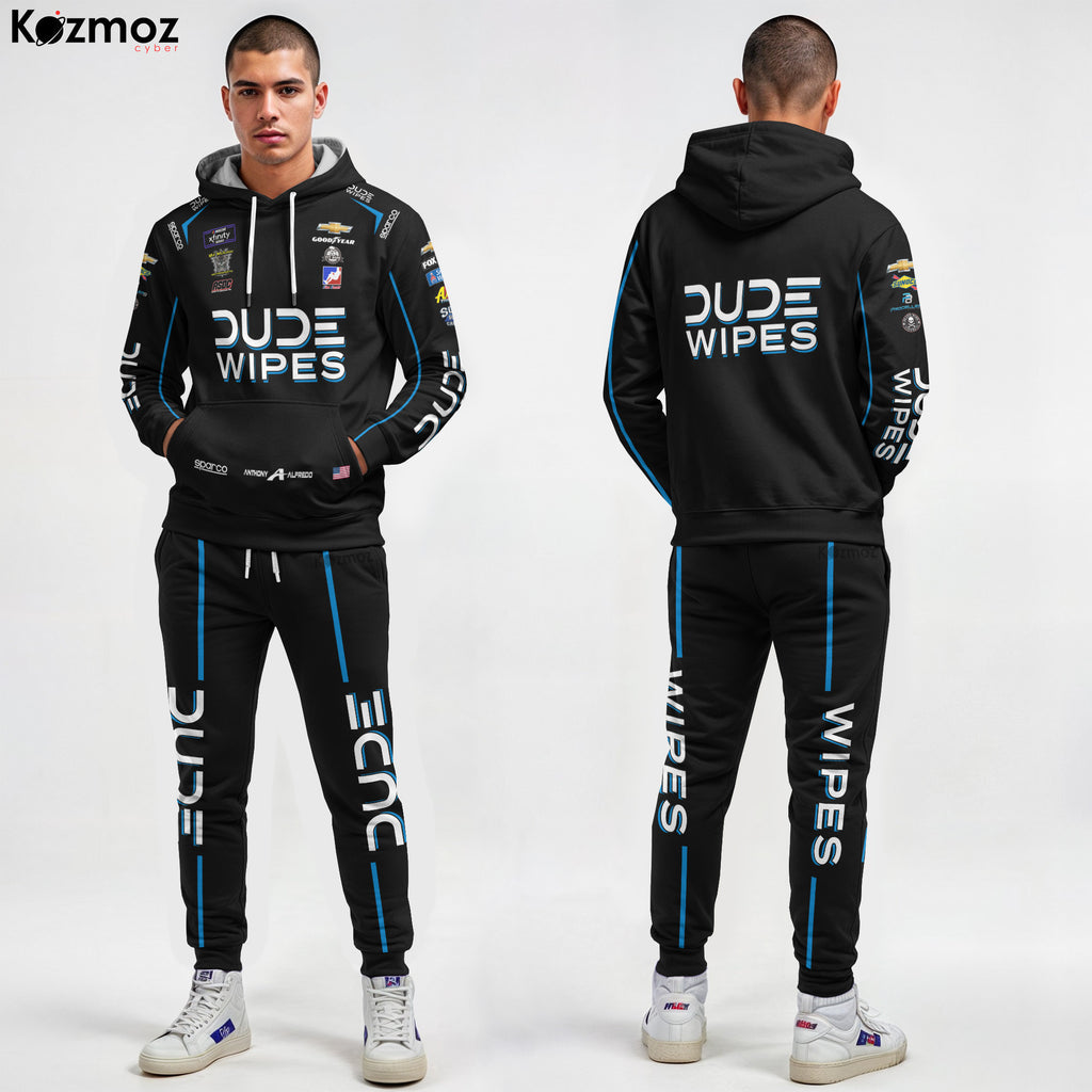 Anthony Alfredo Racing Suit Racing Costume Dude Wipes 2023 Collection - BJ McLeod Motorsports NASCAR Racing Team