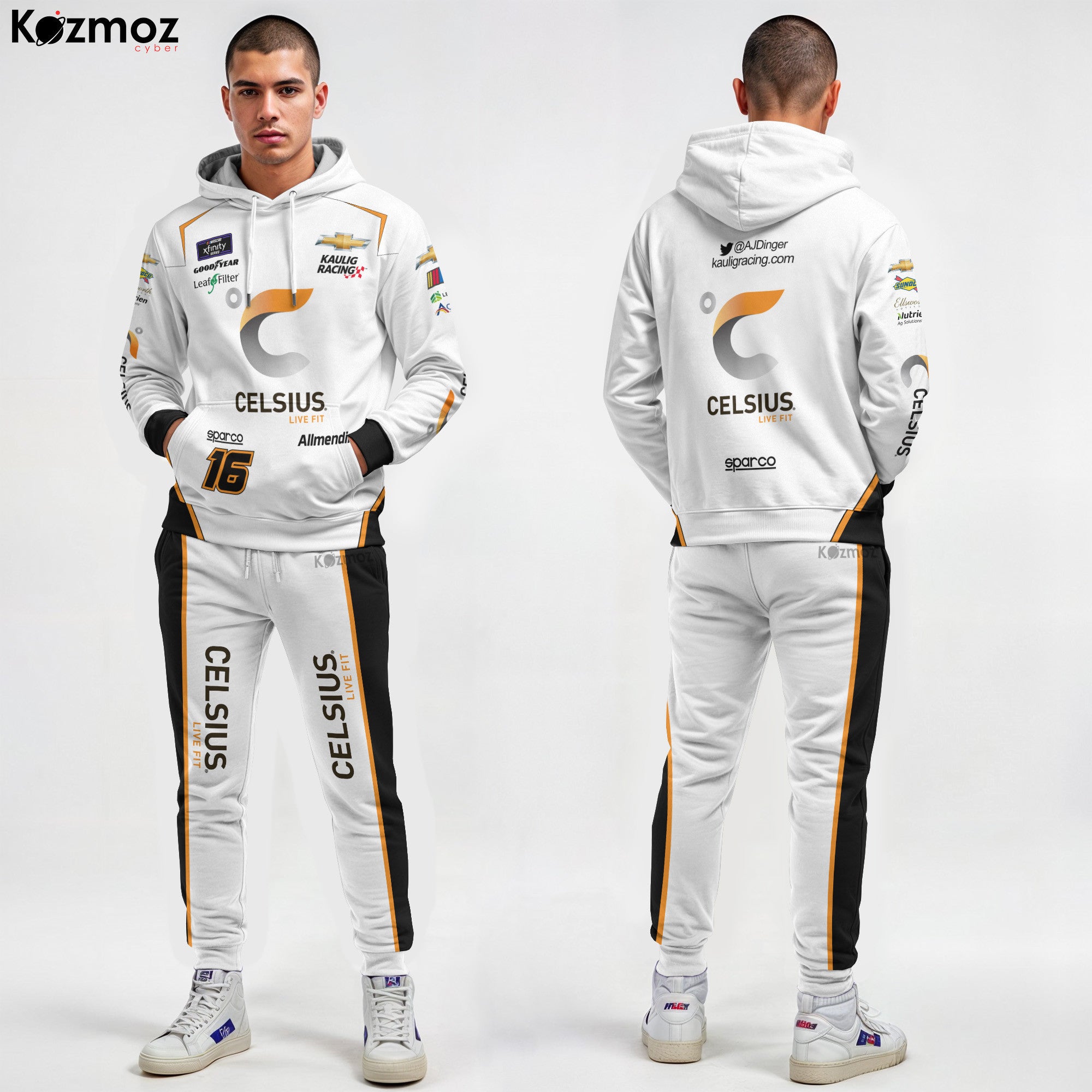 AJ Allmendinger Racing Costume Celsius 2023 Collection - Kaulig NASCAR Racing Team