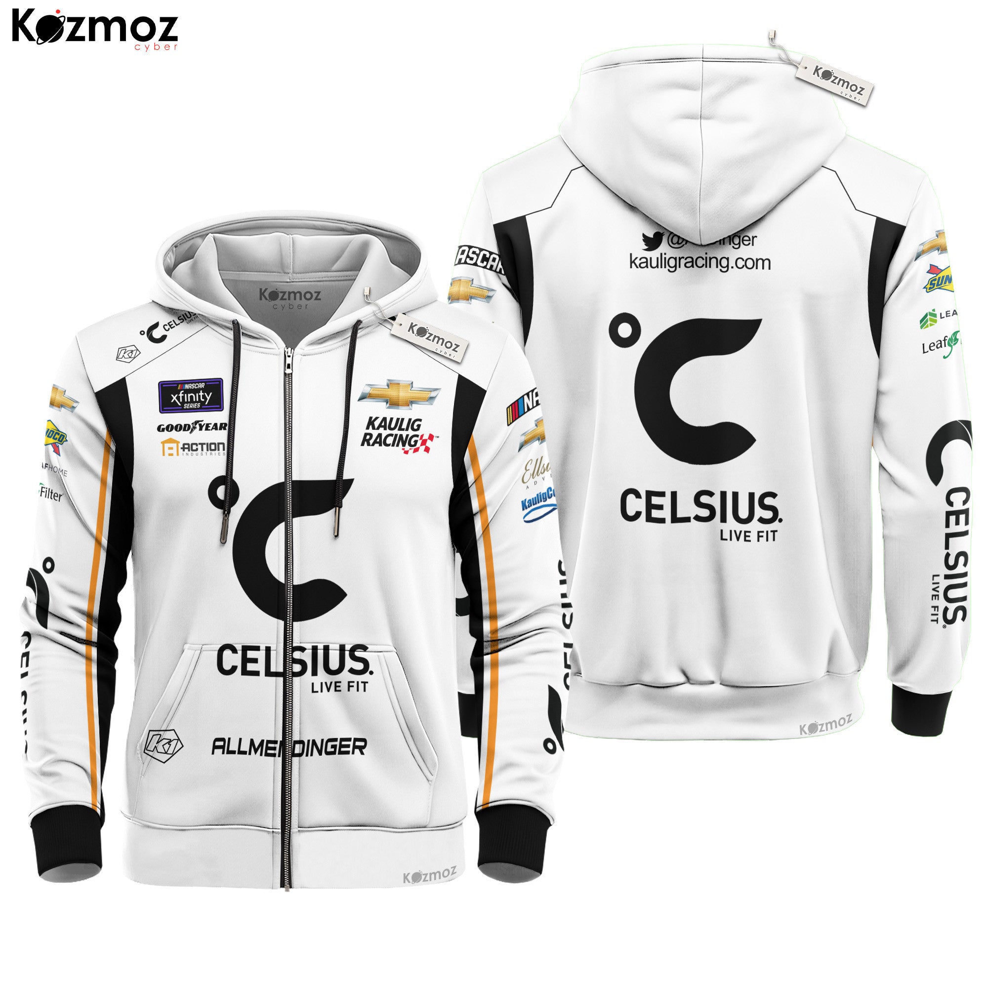 AJ Allmendinger Racing Suit Celsius 2024 Collection - NASCAR Racing Team