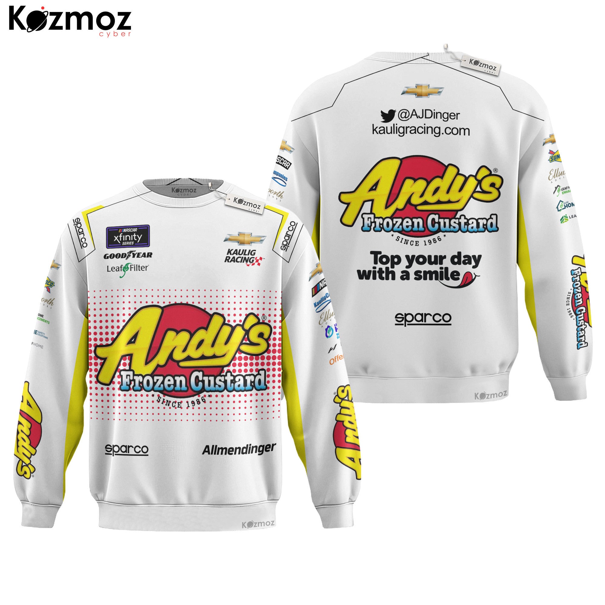 AJ Allmendinger Racing Suit Andy 2022 Collection - NASCAR Racing Team