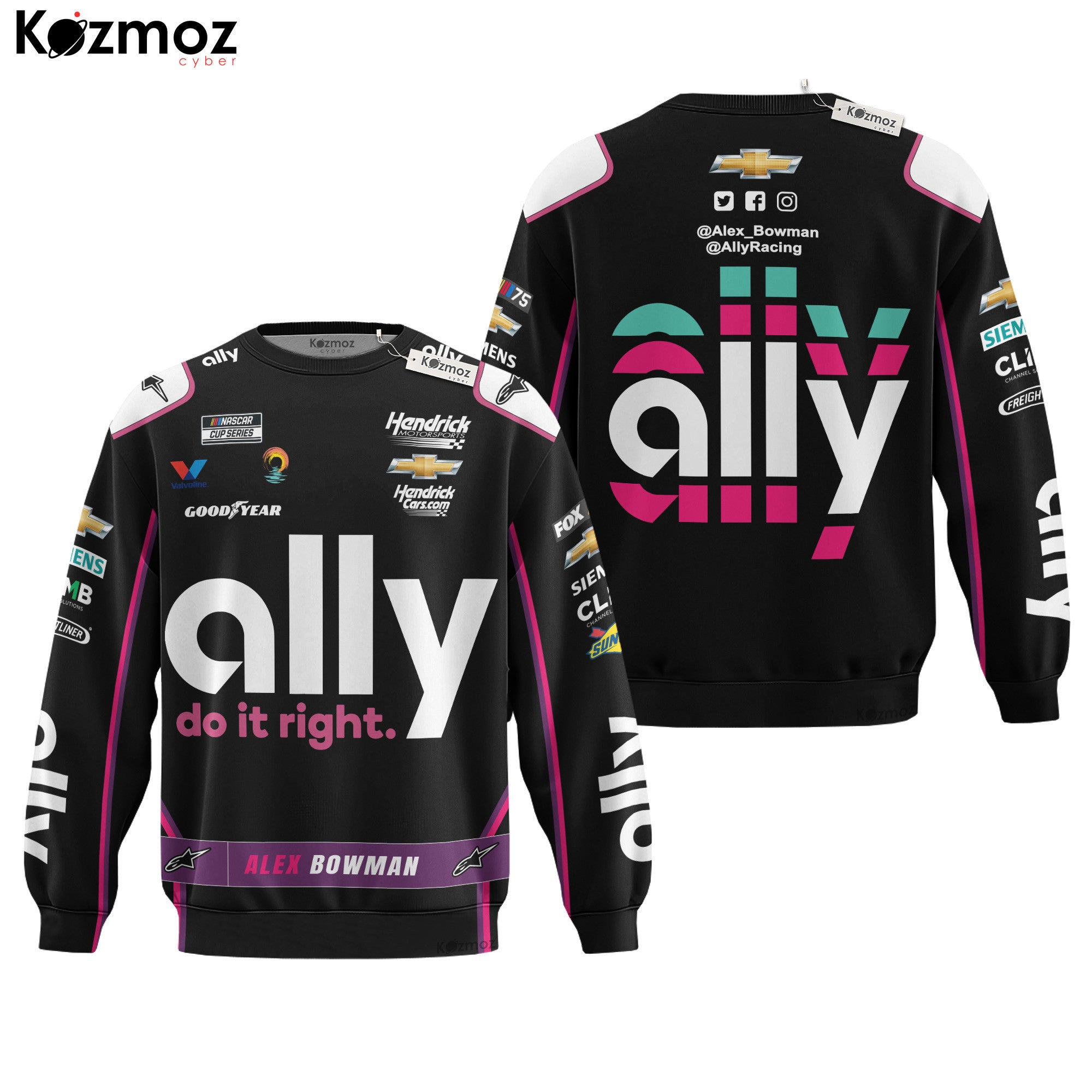 Alex Bowman Racing Suit Ally 2023 Collection - NASCAR Racing Team