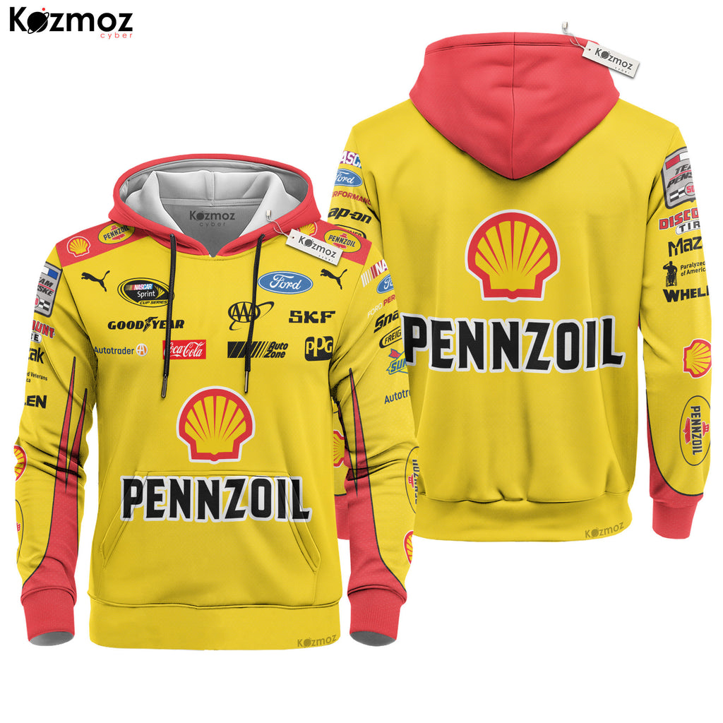 Joey Logano Racing Suit Shell-Pennzoil #22 2018 Collection - NASCAR Racing Team