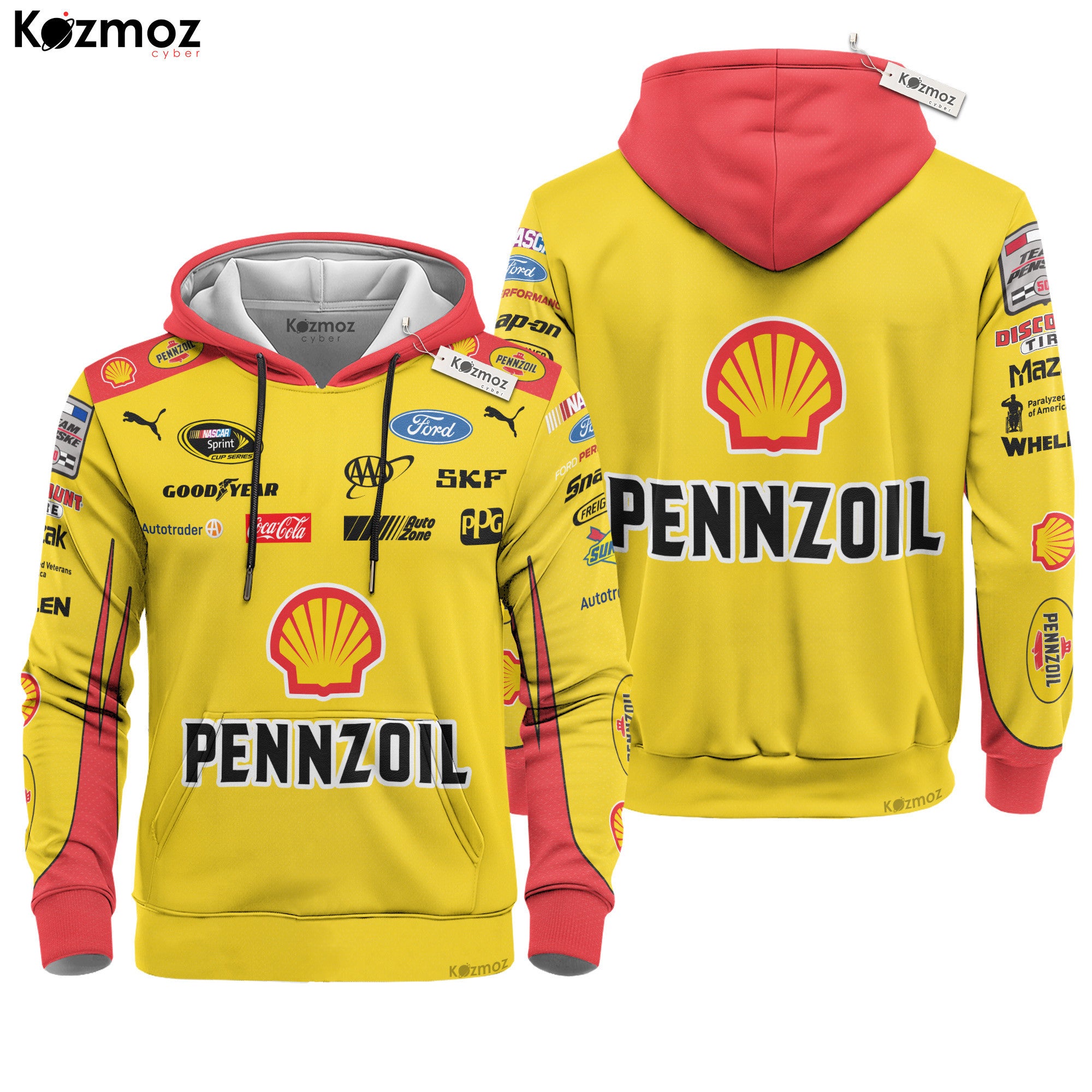 Joey Logano Racing Suit Shell-Pennzoil #22 2018 Collection - NASCAR Racing Team