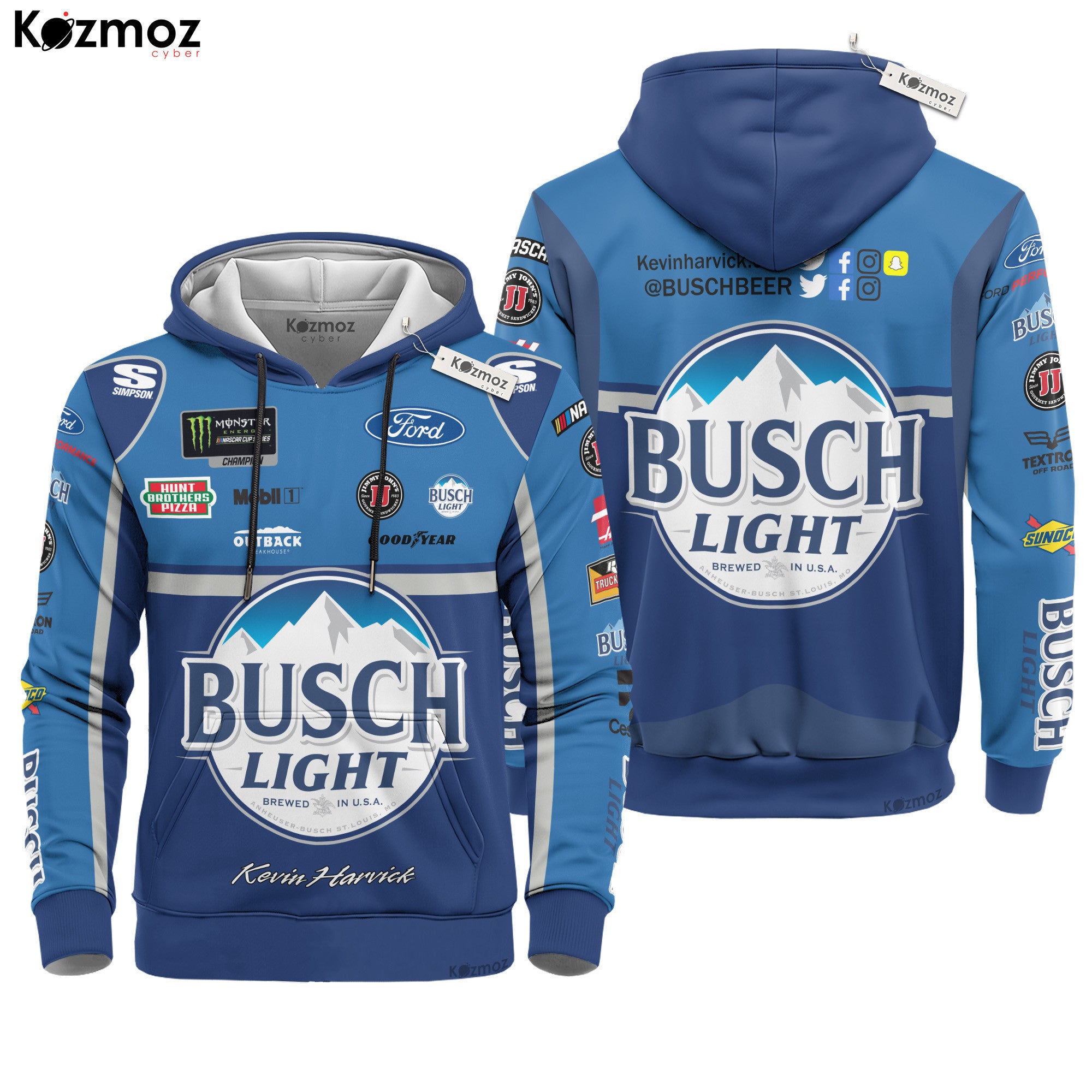 Kevin Harvick Racing Suit Busch Beer 2017 Collection - NASCAR Racing Team