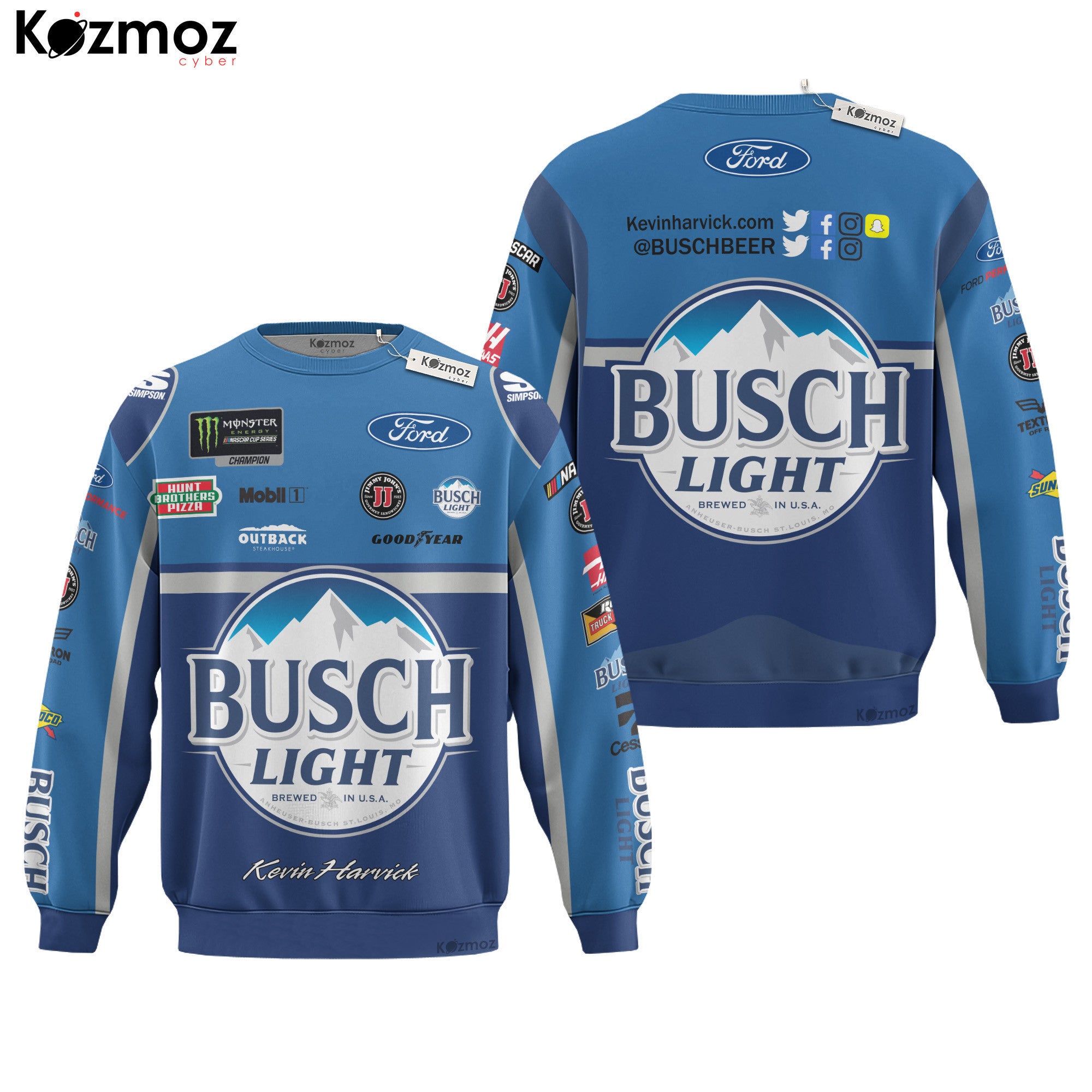 Kevin Harvick Racing Suit Busch Beer 2017 Collection - NASCAR Racing Team