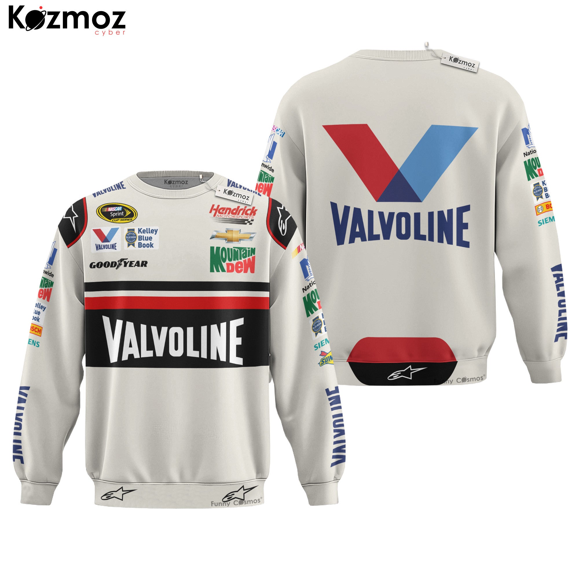 Dale Earnhardt Jr Racing Firesuit Costume Darlington Race Used Valvoline 2015 Collection - Hendrick Motorsports NASCAR Racing Team