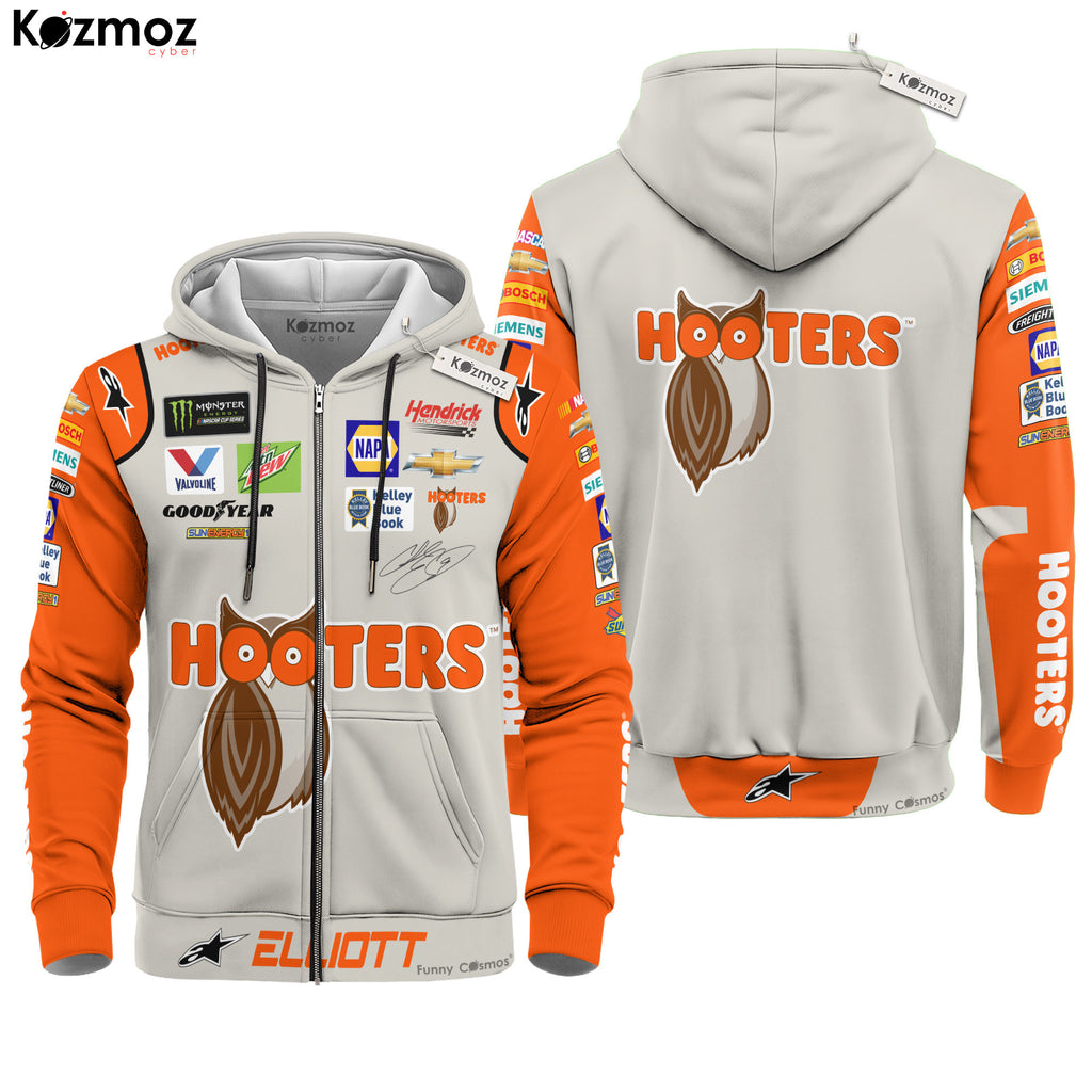 Chase Elliott Racing Firesuit Costume Hooters COA 2018 Collection - Hendrick Motorsports NASCAR Racing Team