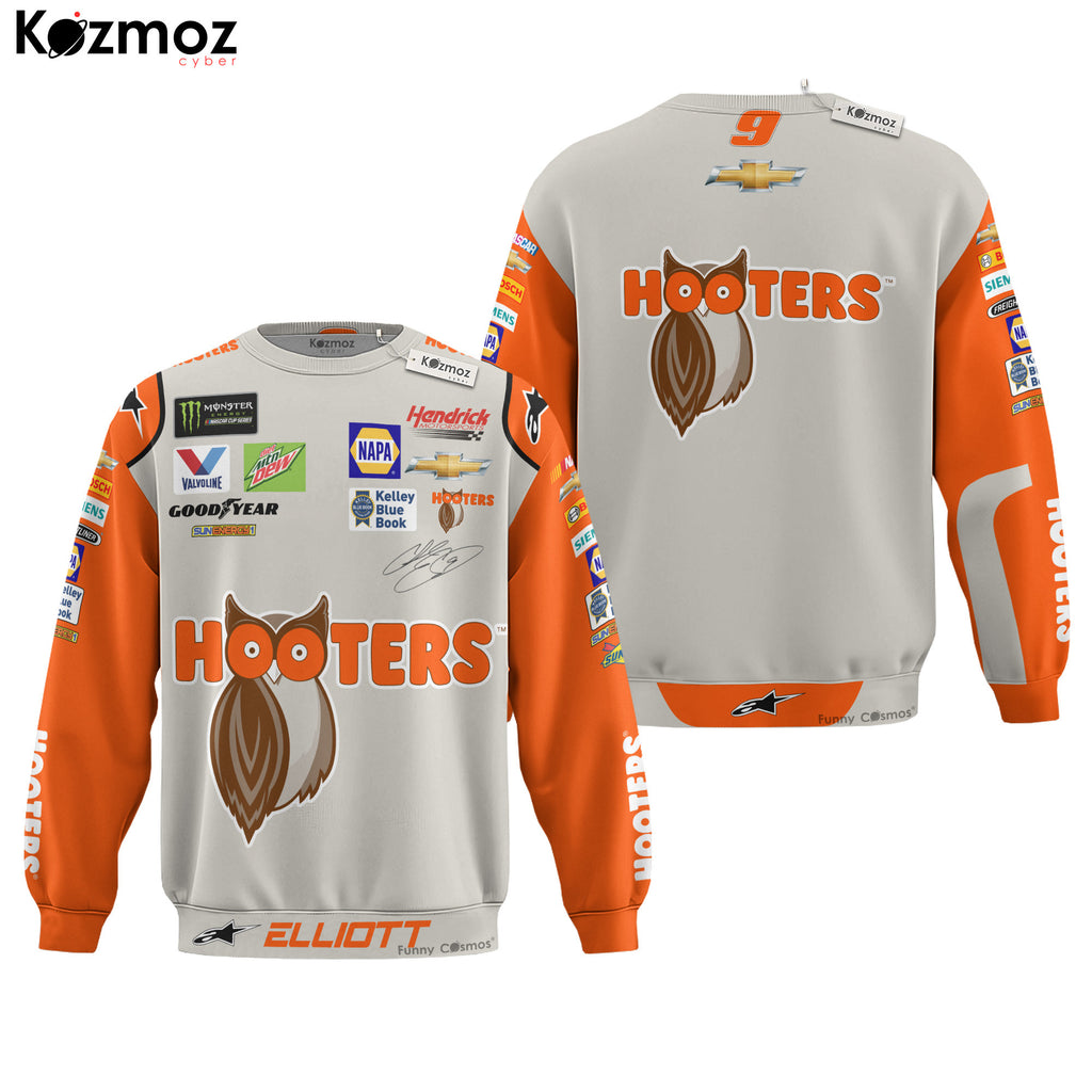 Chase Elliott Racing Firesuit Costume Hooters COA 2018 Collection - Hendrick Motorsports NASCAR Racing Team