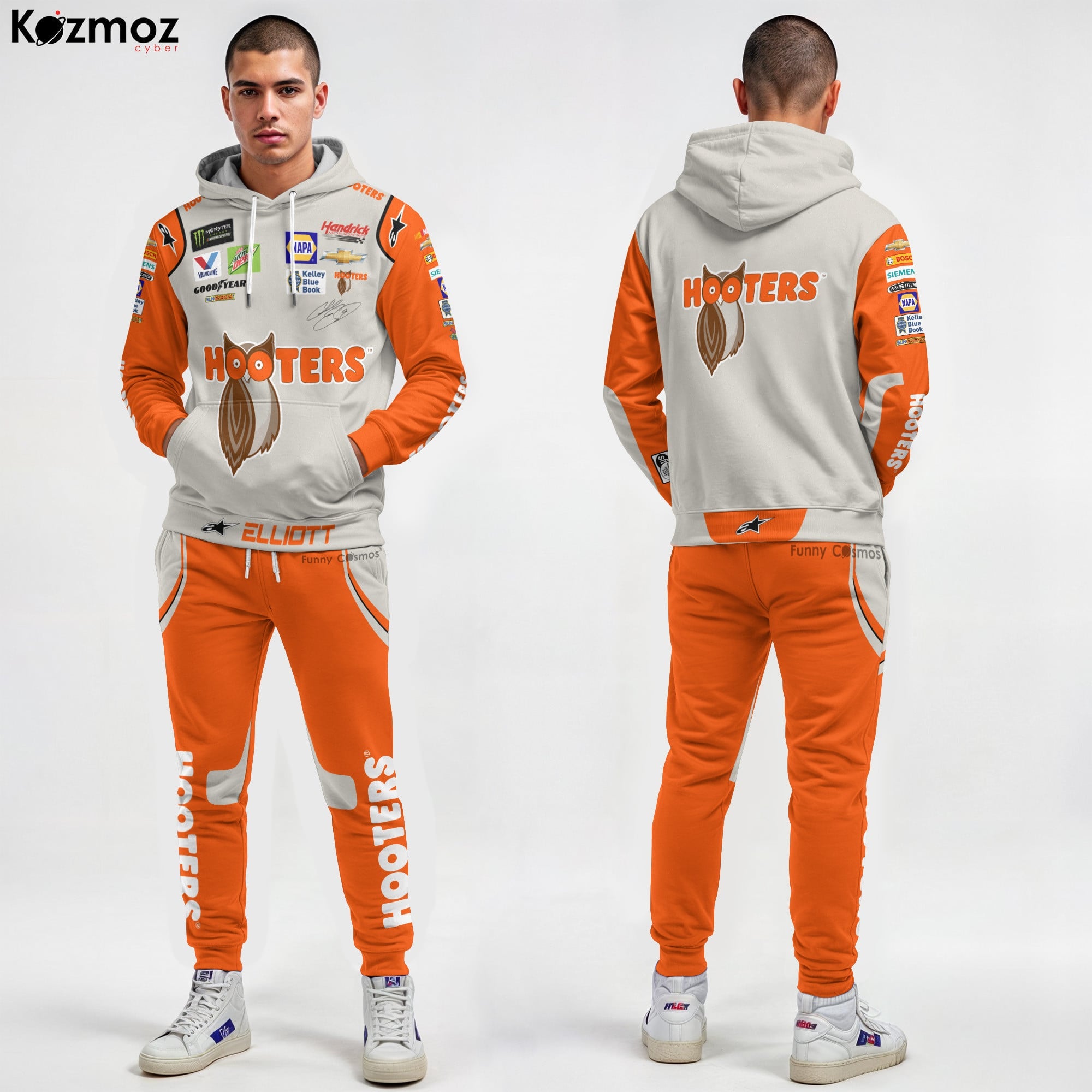 Chase Elliott Racing Firesuit Costume Hooters COA 2018 Collection - Hendrick Motorsports NASCAR Racing Team