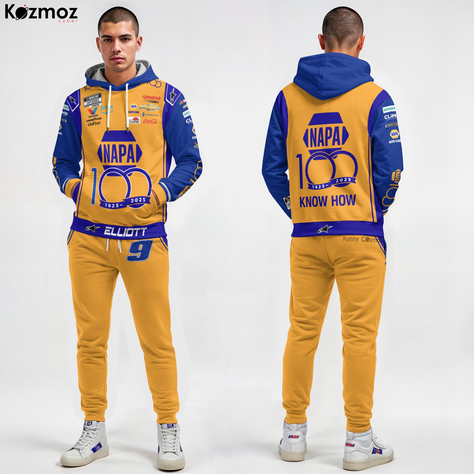 Chase Elliott Racing Firesuit Costume NAPA 100th Anniversary 2018 Collection - Hendrick Motorsports NASCAR Racing Team