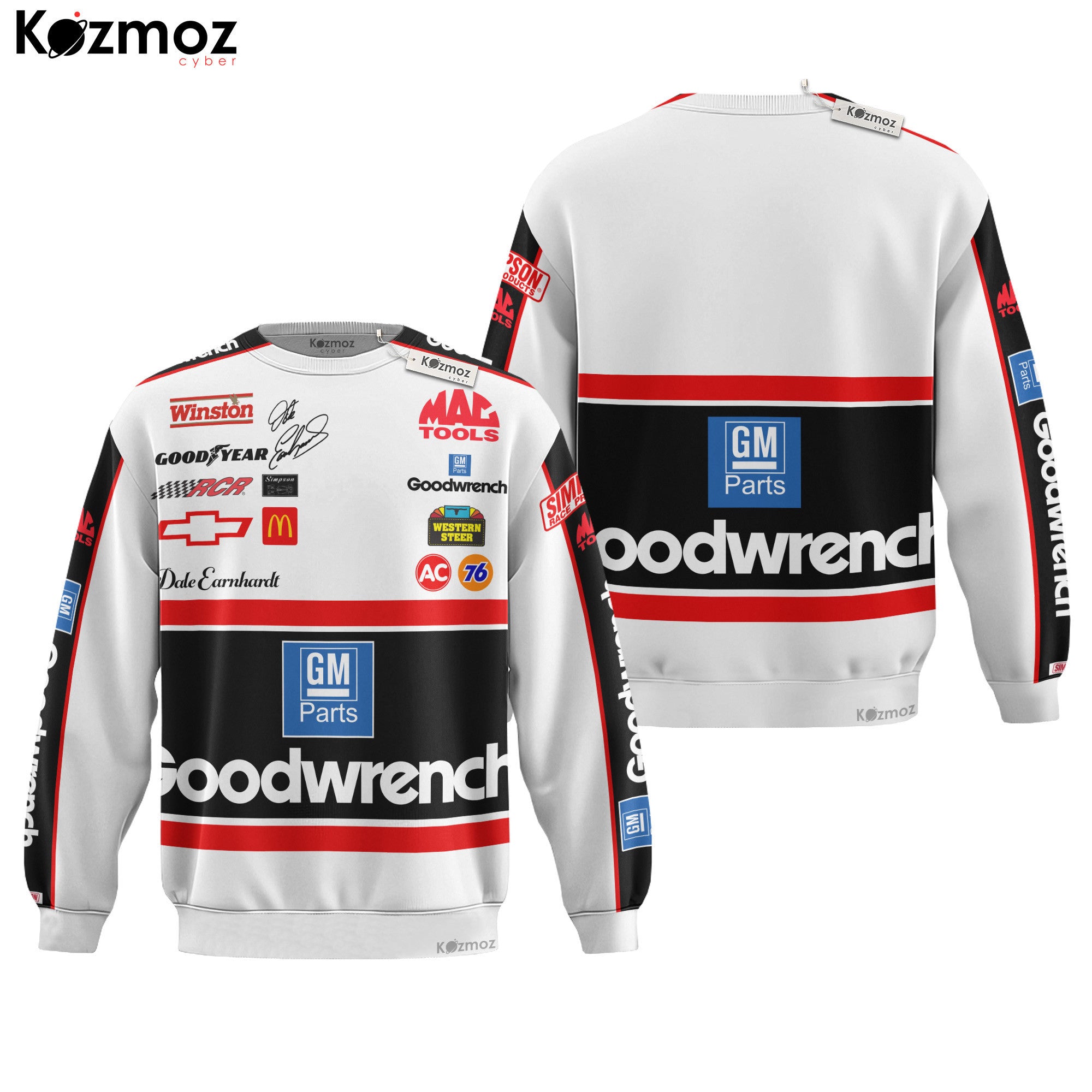 Dale Earnhardt Racing Costume 1991 Sr. Race Worn & Signed Fire Collection - RCR NASCAR Racing Team