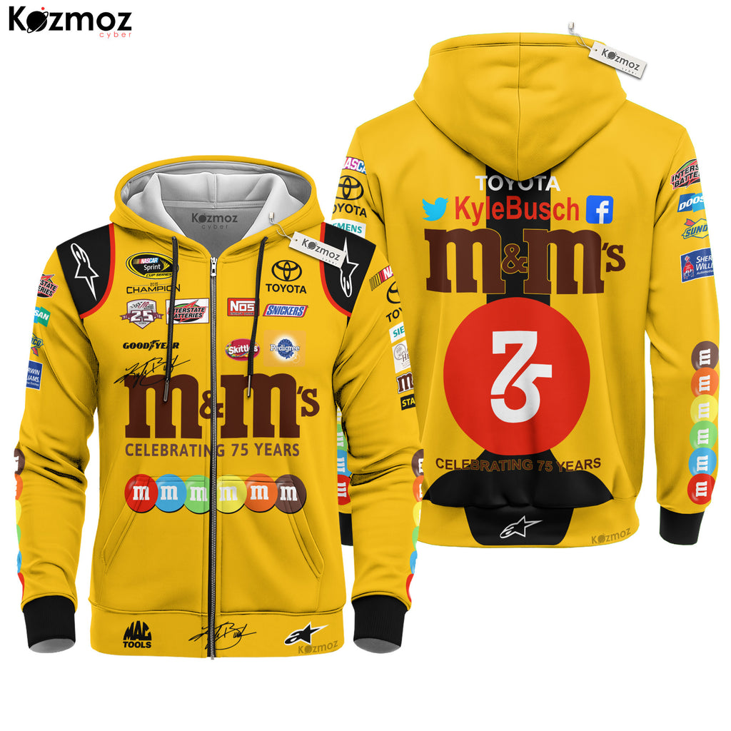 Kyle Busch Racing Costume Signed & Race-Used 2015 - M&M's NASCAR Cup Series Racing Team