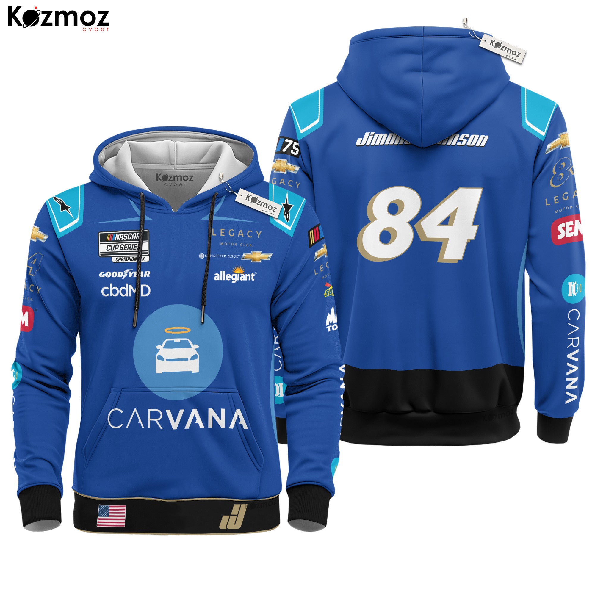 Jimmie Johnson Racing Costume 2023 Carvana Collection - Legacy Motor Club NASCAR Racing Team
