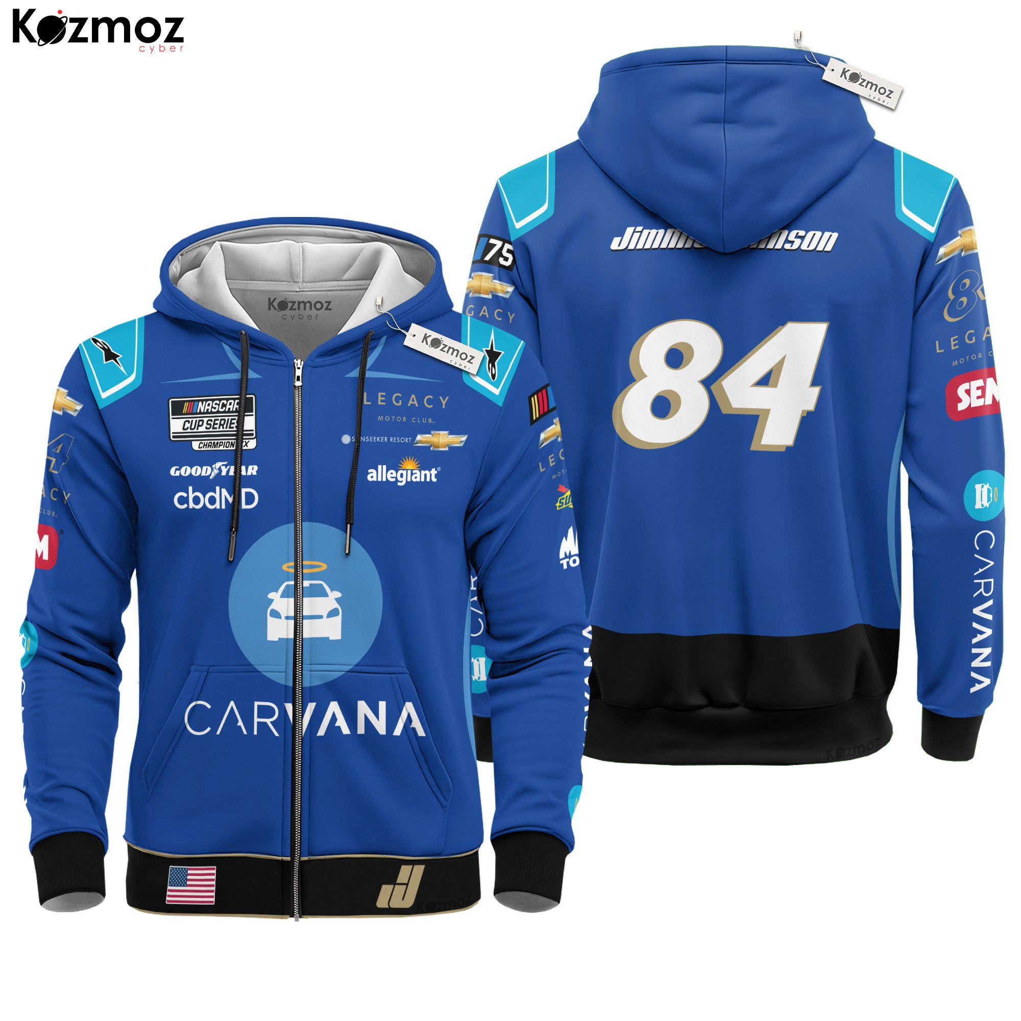Jimmie Johnson Racing Costume 2023 Carvana Collection - Legacy Motor Club NASCAR Racing Team
