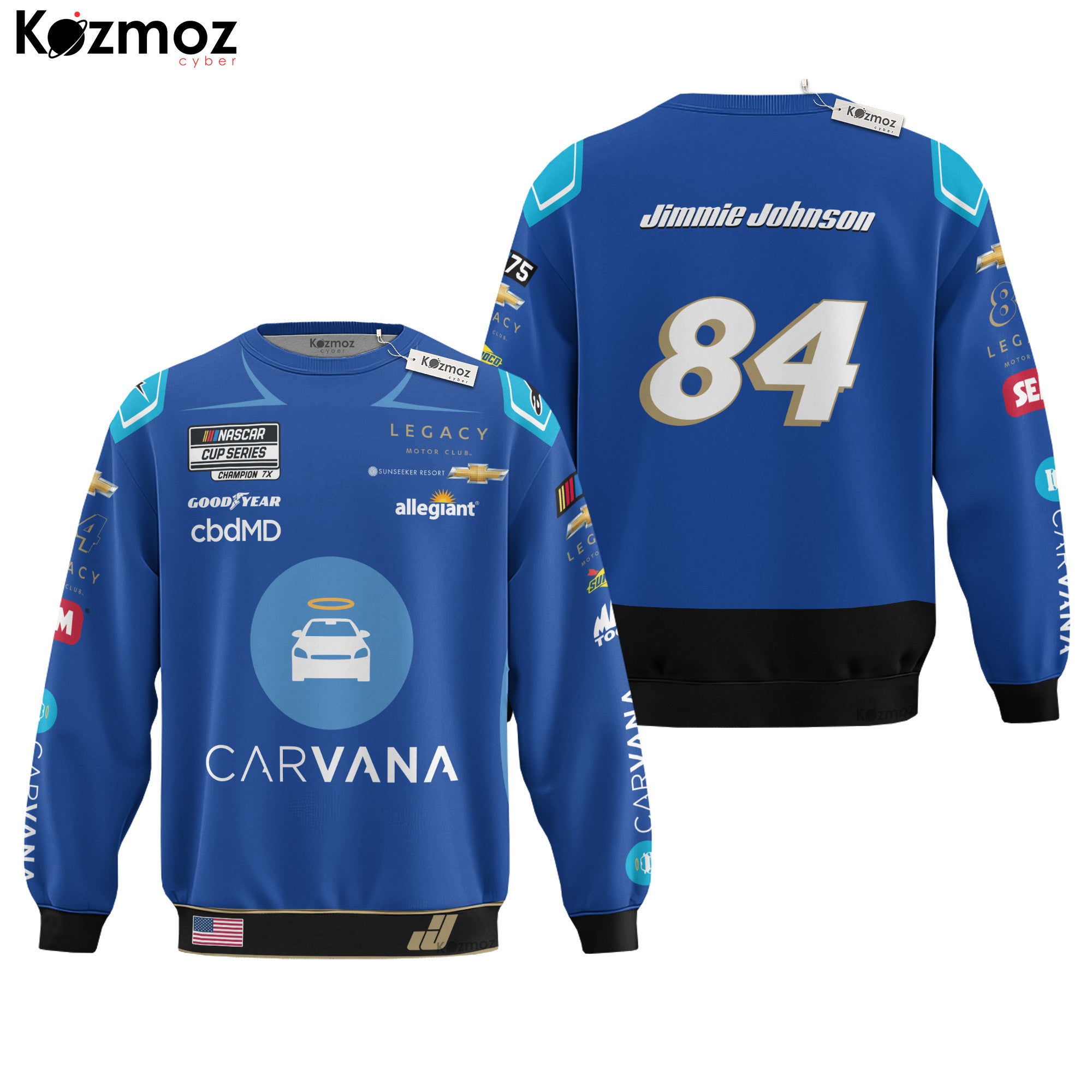 Jimmie Johnson Racing Costume 2023 Carvana Collection - Legacy Motor Club NASCAR Racing Team