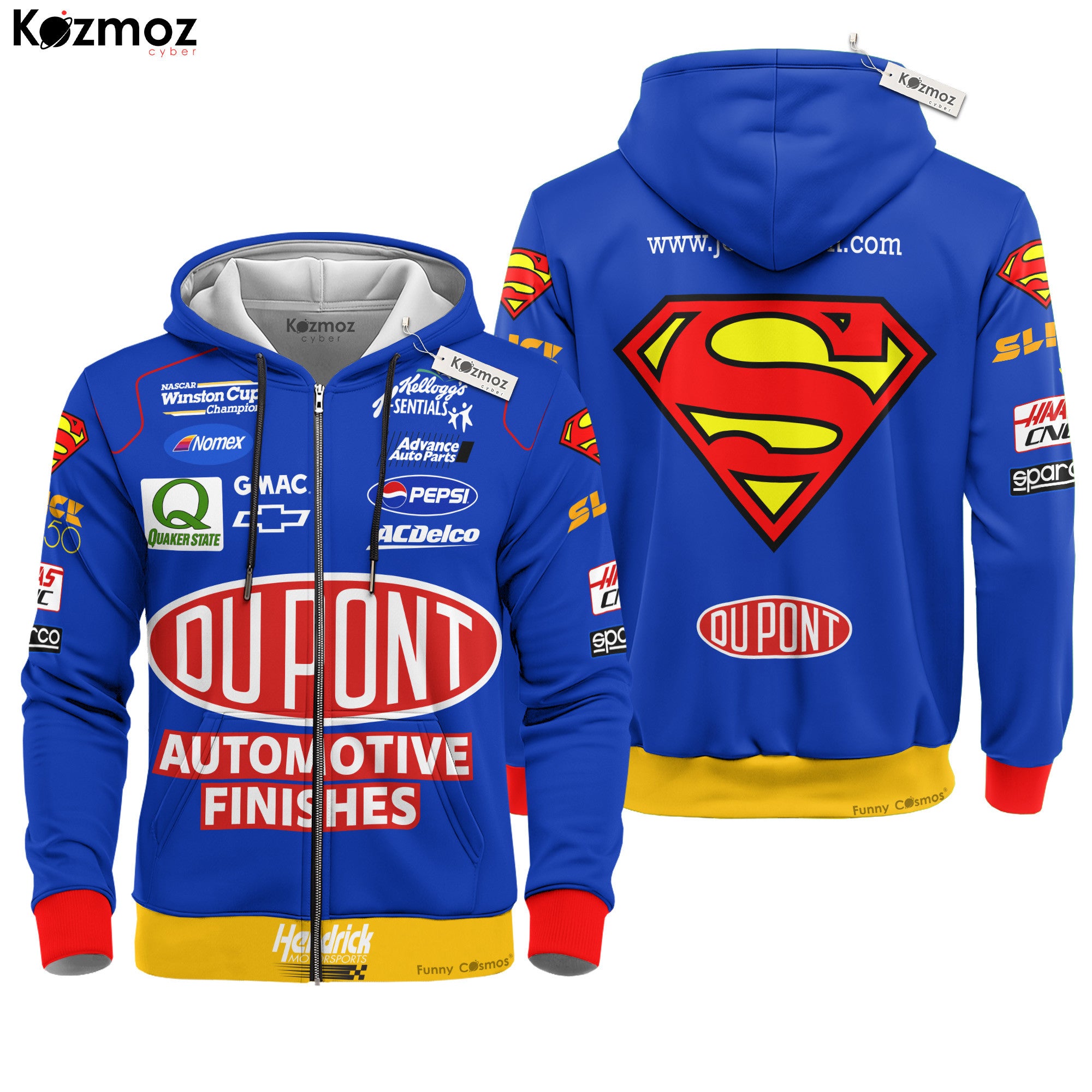 Jeff Gordon Racing Costume No. 24 Race-Used Superman Firesuit Collection - Hendrick Motorsports NASCAR Racing Team