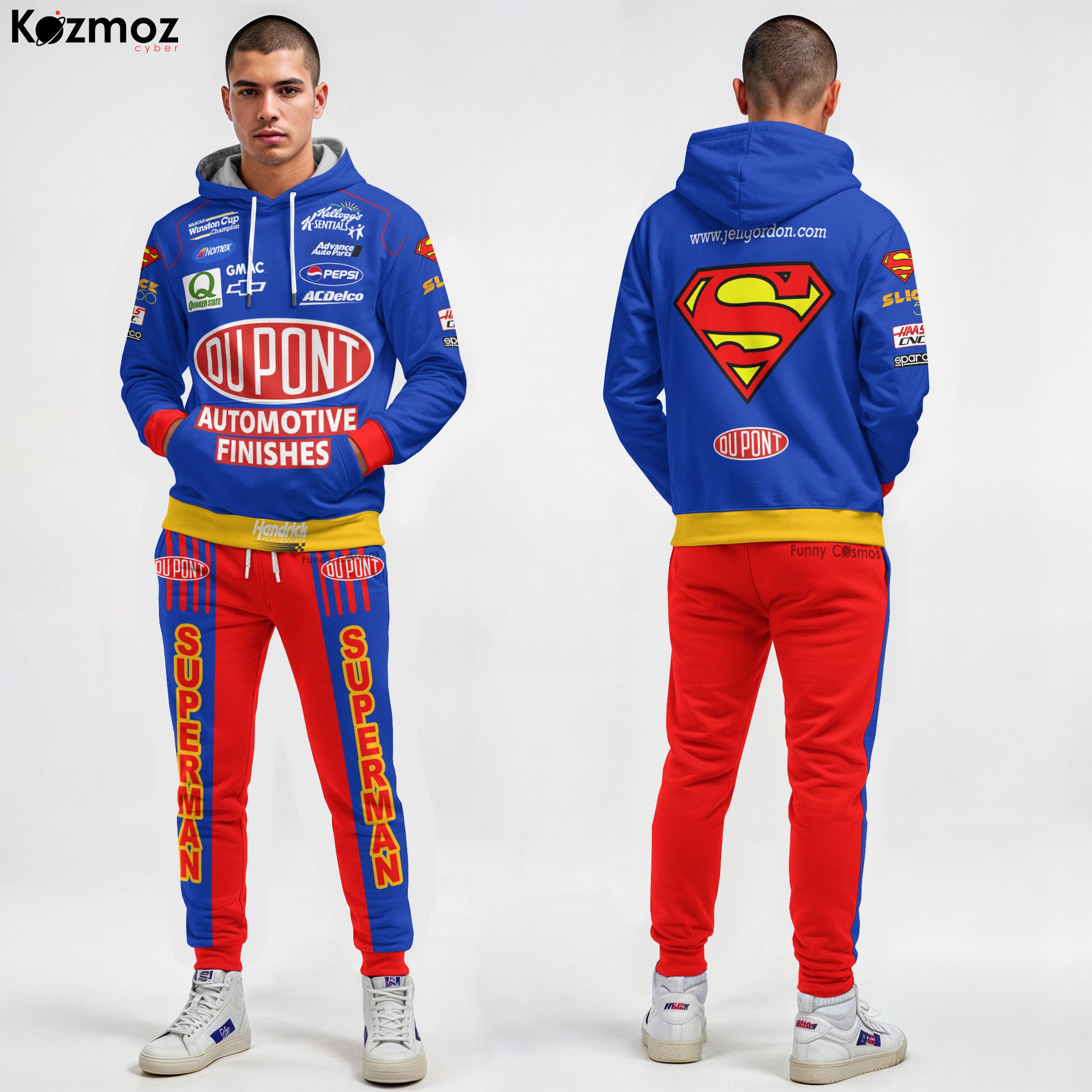 Jeff Gordon Racing Costume No. 24 Race-Used Superman Firesuit Collection - Hendrick Motorsports NASCAR Racing Team