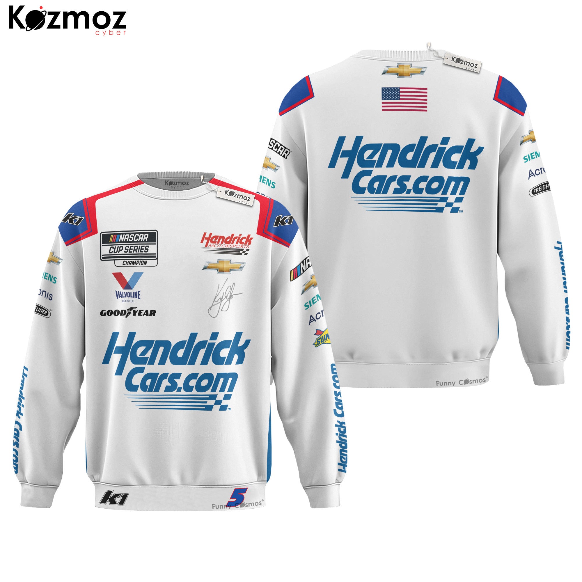 Kyle Larson Racing Firesuit Costume Signed & Race-Used 2022 Collection - Hendrick Motorsports NASCAR Racing Team
