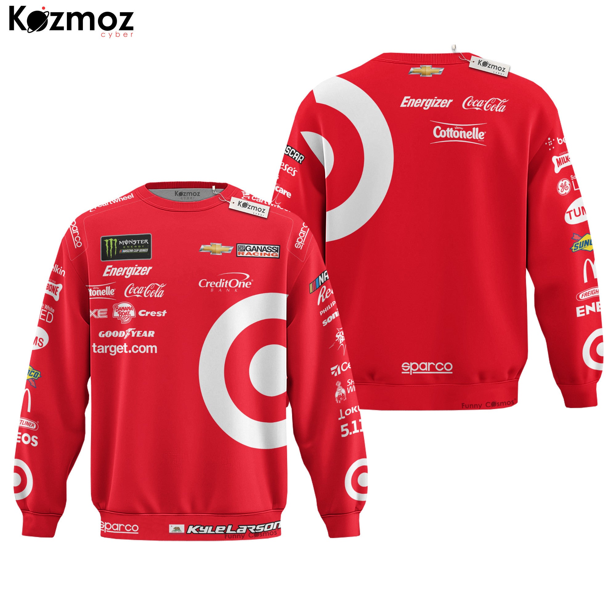 Kyle Larson Racing Firesuit Costume Target Sparco 2025 Collection - Hendrick Motorsports NASCAR Racing Team