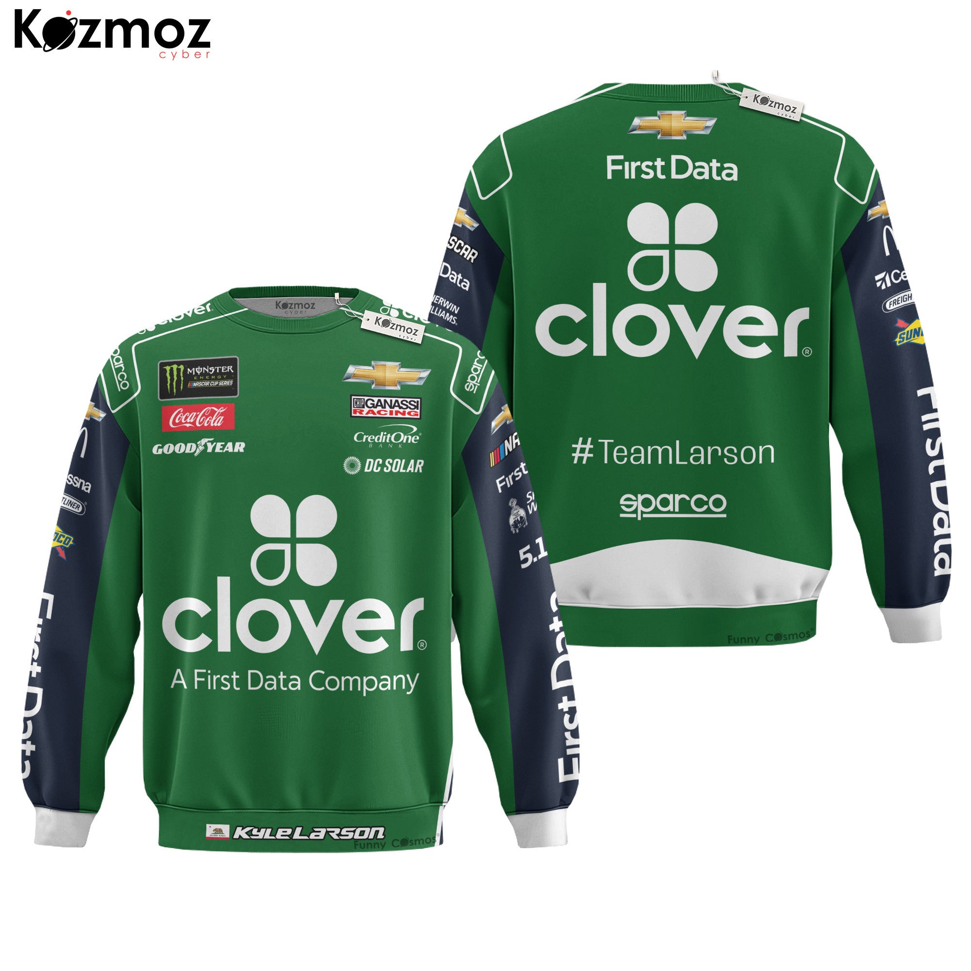 Kyle Larson Racing Firesuit Costume Signed & Race-Used 2018 Collection - Hendrick Motorsports NASCAR Racing Team