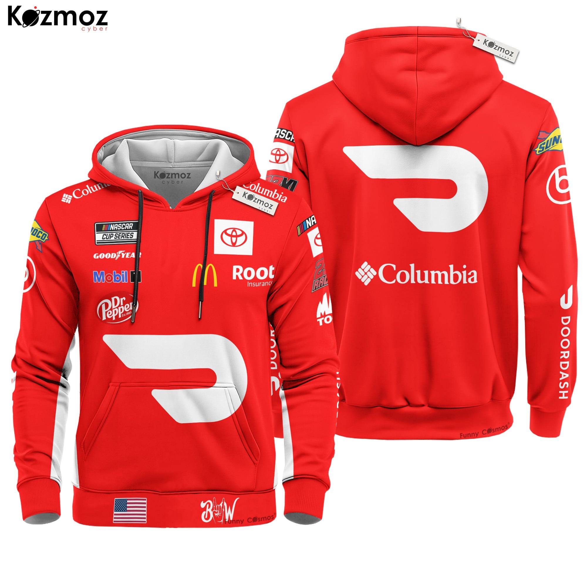 Bubba Wallace Racing Firesuit Costume 2021 Doordash Collection - 23XI Racing NASCAR Racing Team