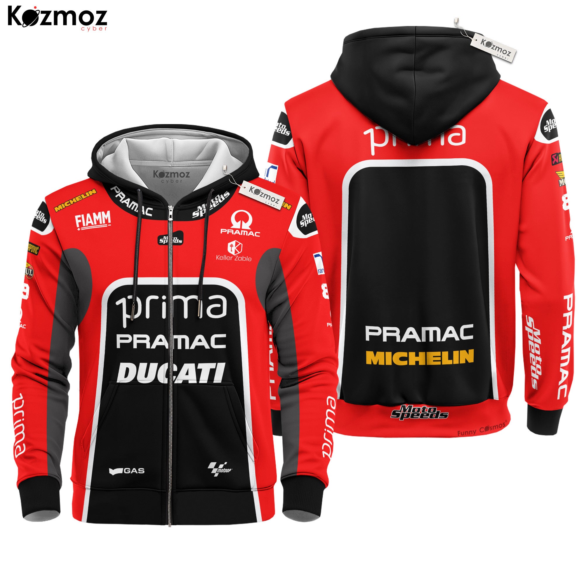 Jorge Martin Racing Suit Ducati British GP 2024 Collection - Ducati MotoGP Racing Team