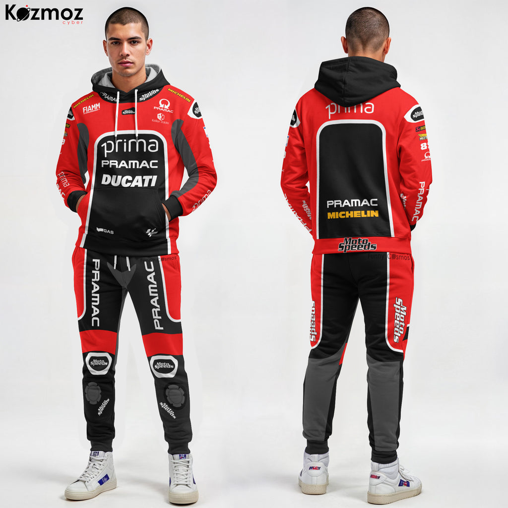 Jorge Martin Racing Suit Ducati British GP 2024 Collection - Ducati MotoGP Racing Team