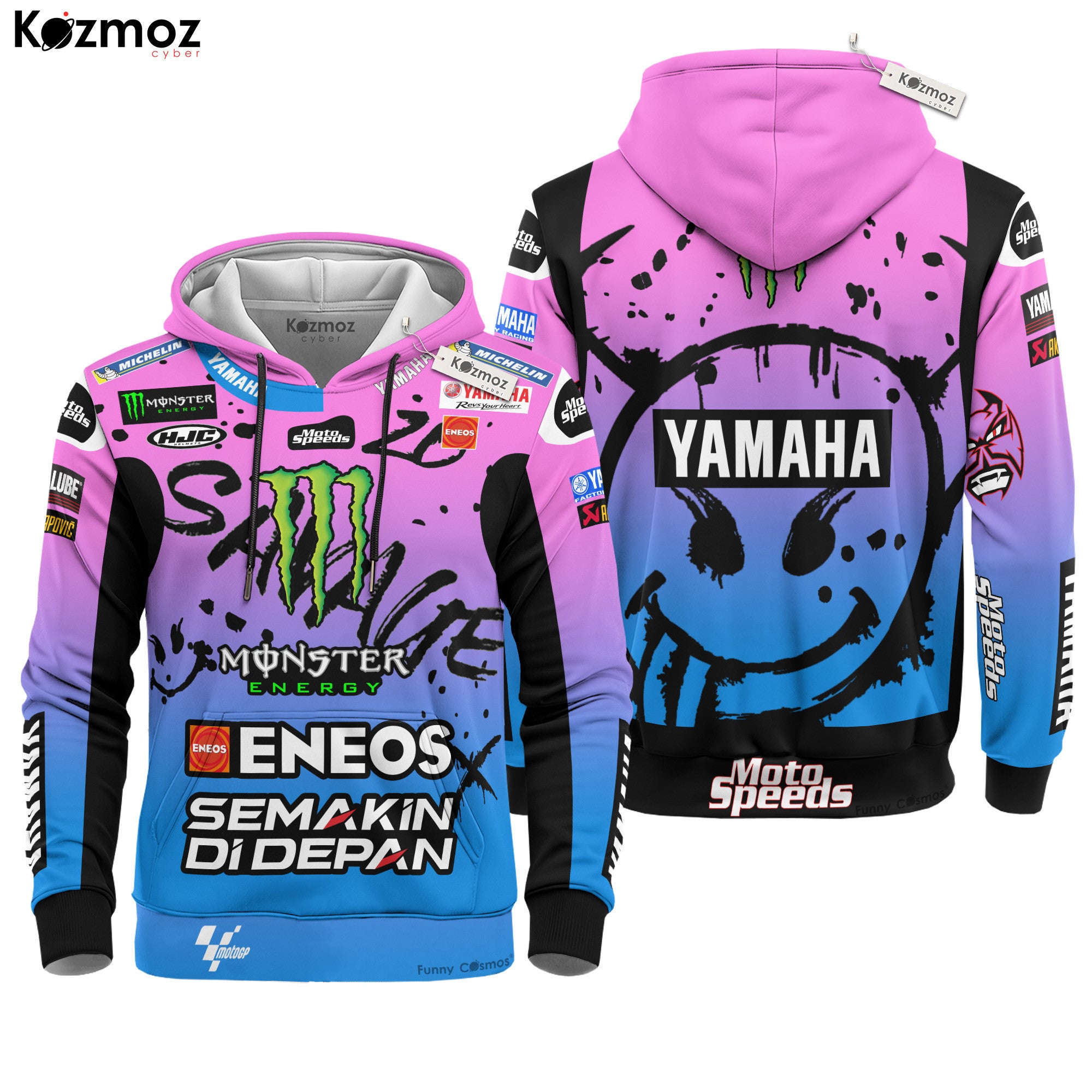 Fabio Quartararo Yamaha Racing Suit French GP 2024 Collection - Yamaha MotoGP Racing Team
