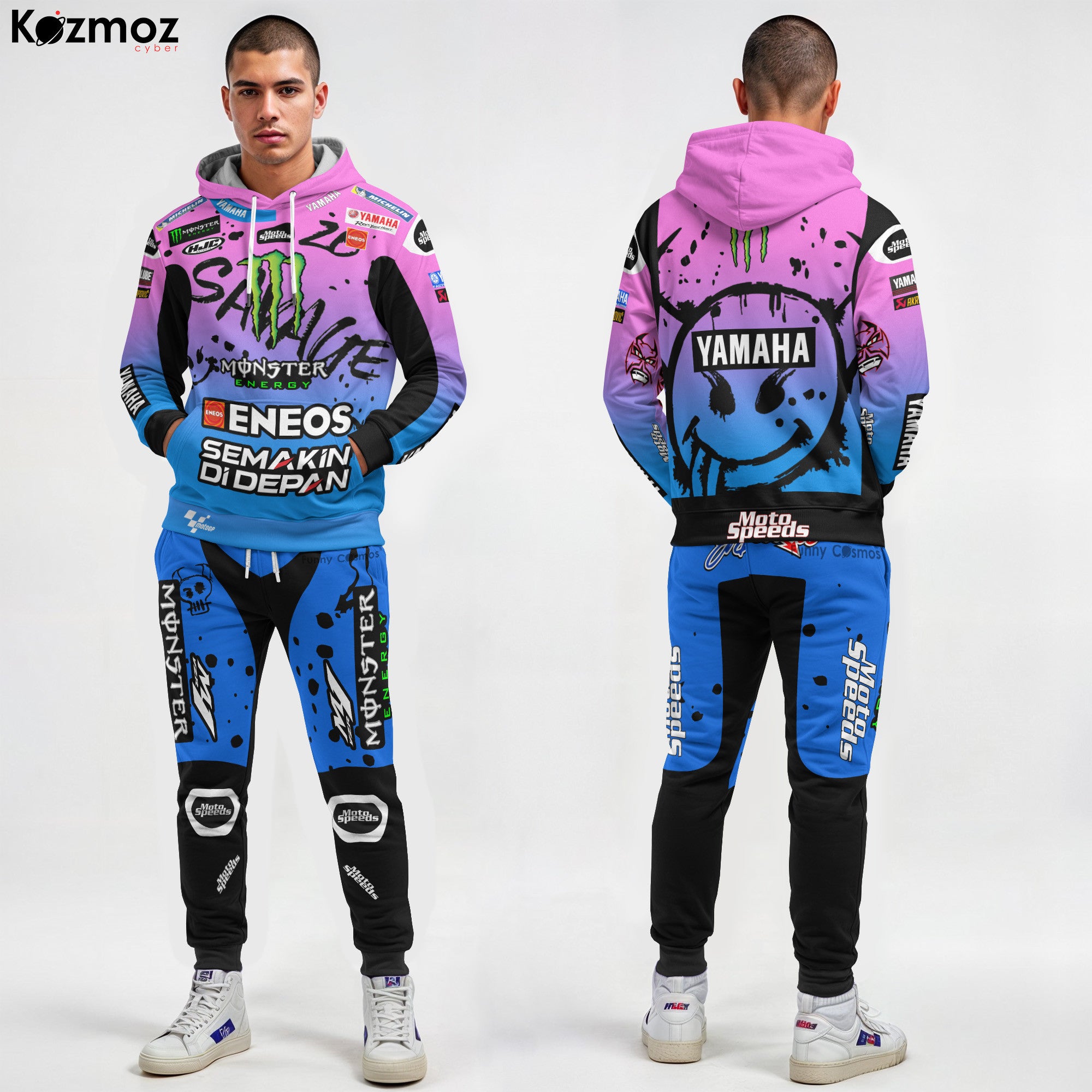 Fabio Quartararo Yamaha Racing Suit French GP 2024 Collection - Yamaha MotoGP Racing Team