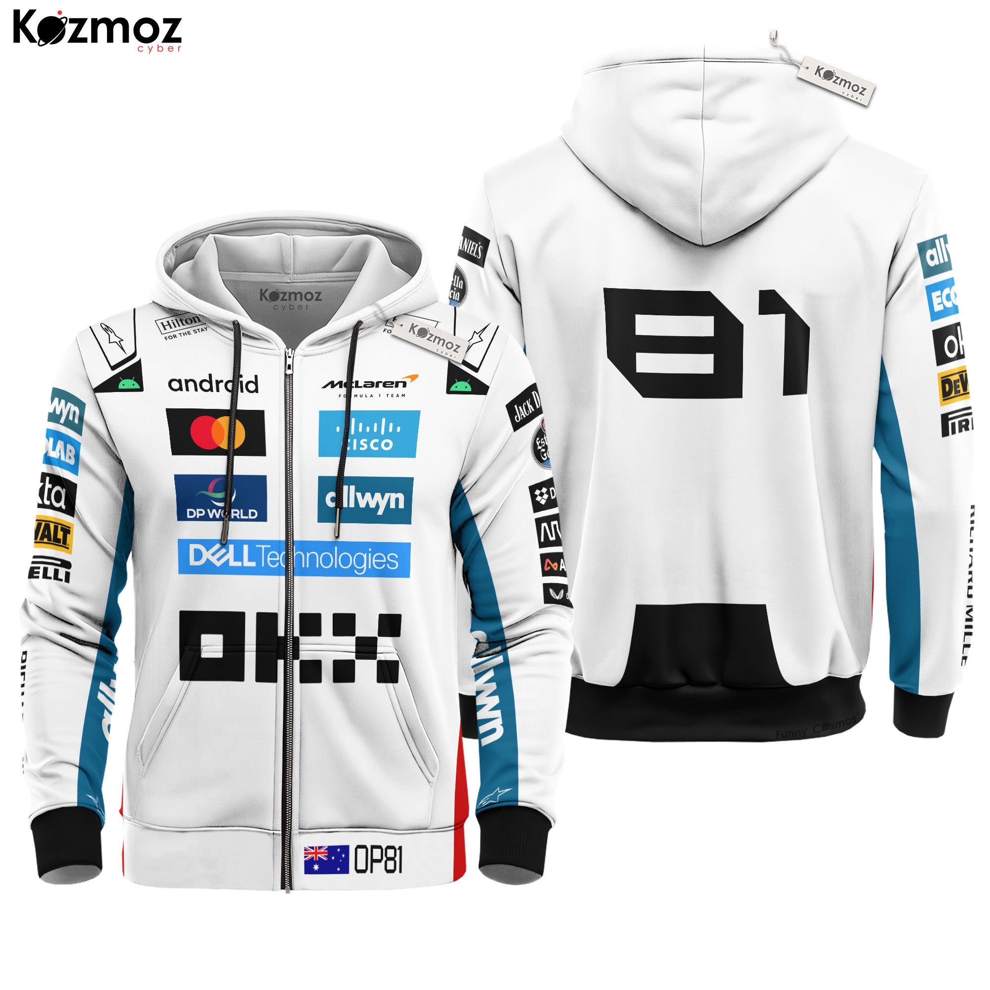 Oscar Piastri Racing Costume Suit 2025 Austin GP Edition - McLaren Racing Team