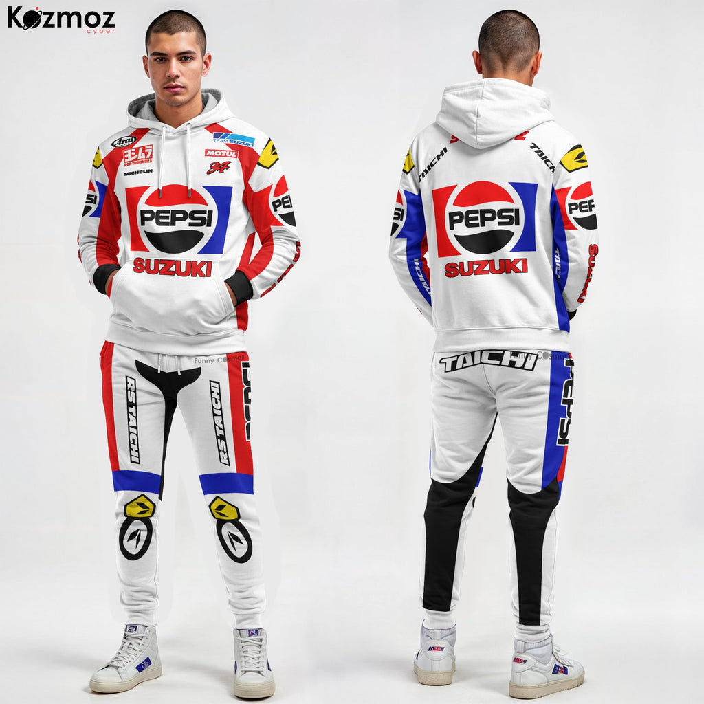Kevin Schwantz Racing Costume Suit 1993 - Pepsi Suzuki MotoGP