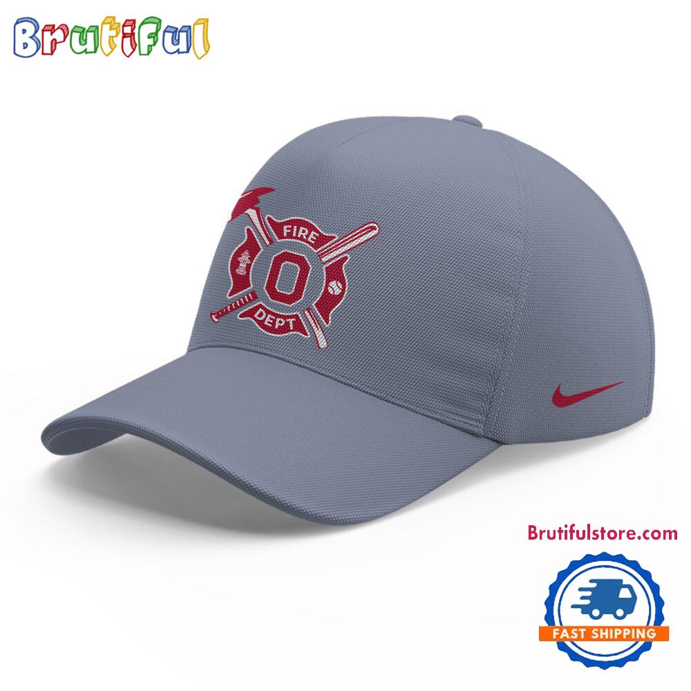 Ohio State Baseball X Firefighter Appreciation Night 3D Print Cap